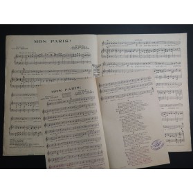 BOYER Jean SCOTTO Vincent Mon Paris Chant Piano 1925