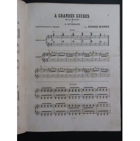 ETTERLEN A. A Grandes Guides Galop Piano 6 mains ca1880