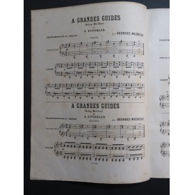 ETTERLEN A. A Grandes Guides Galop Piano 6 mains ca1880