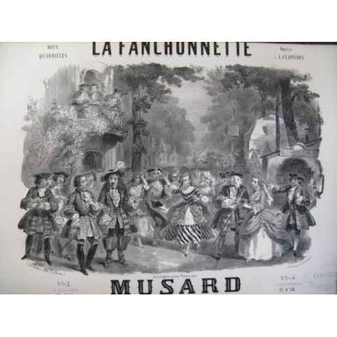 MUSARD Philippe La Fanchonnette Quadrille Piano 1855