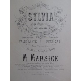 DELIBES Léo Sylvia...