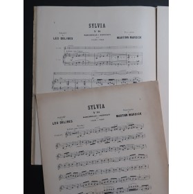 DELIBES Léo Sylvia Barcarolle et Pizzicati Piano Violon 1911