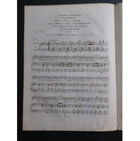 BRUGUIÈRE Édouard L'Heureux Perroquet Chant Piano ou Harpe ca1820