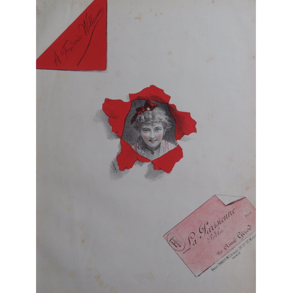 GIROD Aimé La Parisienne Piano XIXe siècle