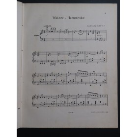 GAUBY Josef Walzer - Humoreske op 24 Piano ca1884
