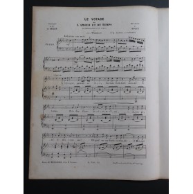 WEKERLIN J. B. Le Voyage de l'Amour et du Temps Chant Piano ca1860