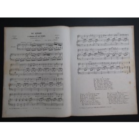 WEKERLIN J. B. Le Voyage de l'Amour et du Temps Chant Piano ca1860