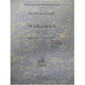 SCHUBERT Franz 16 Marches pour Piano