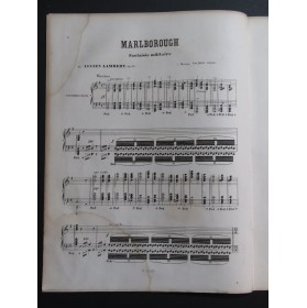 LAMBERT Lucien Malborough op 42 Piano XIXe siècle