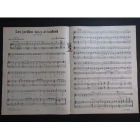TRANCHANT Jean Les jardins nous attendent Chant Piano 1941