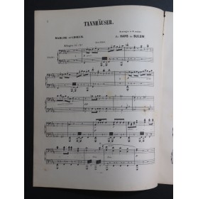 WAGNER Richard Tannhäuser Marche et Choeur Piano 4 mains ca1890