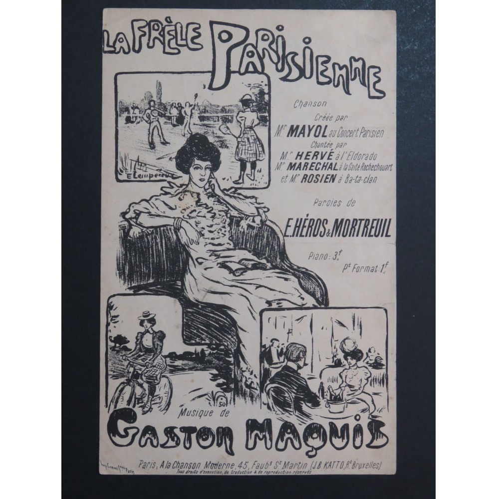 La Frêle Parisienne Gaston Maquis Chant