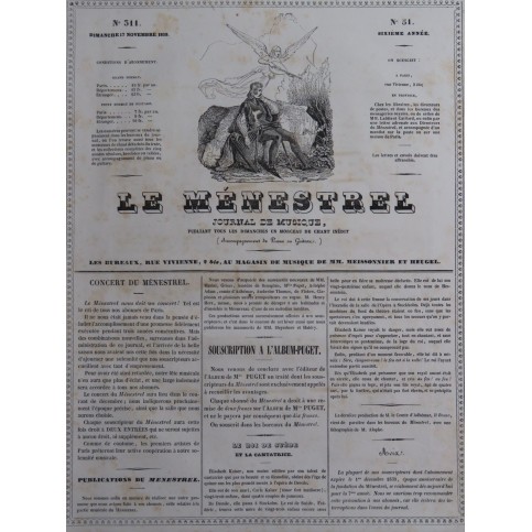 MARQUERIE A. Elle est au Ciel ! Chant Piano 1839