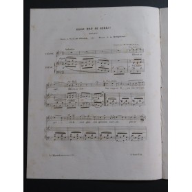 MARQUERIE A. Elle est au Ciel ! Chant Piano 1839