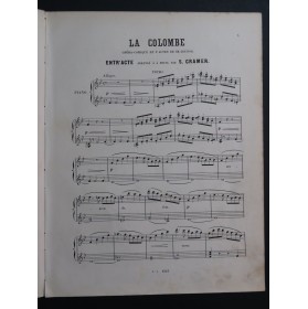 GOUNOD Charles La Colombe Entr'acte Piano 4 mains XIXe