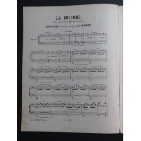 GOUNOD Charles La Colombe Entr'acte Piano 4 mains XIXe