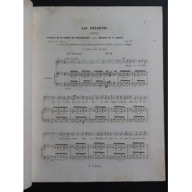 GABUSSI Vincenzo Les Pèlerins Chant Piano ca1840