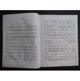 GRISAR Albert La Folle Chant Piano ca1840
