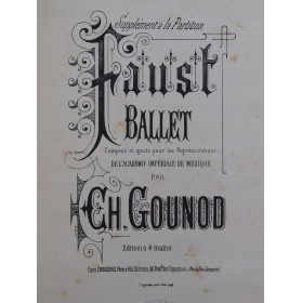 GOUNOD Charles Faust Ballet...