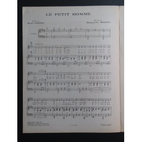 MONNOT Marguerite Le petit homme Chant Piano 1947