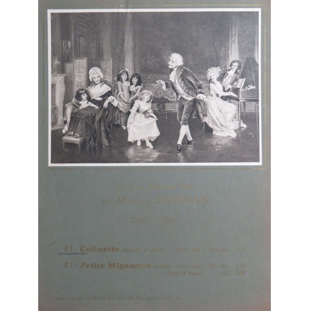 CARMAN Marius Colinette op 279 Piano
