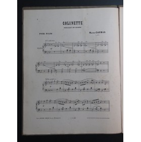 CARMAN Marius Colinette op 279 Piano