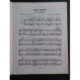 LAVIGNAC Albert Galop-Marche Piano 4 mains ca1875