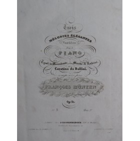 HÜNTEN François Cavatine de...