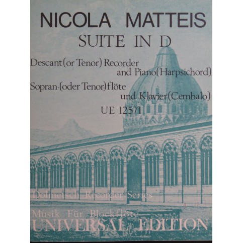 MATTEIS Nicola Suite in D Flûte à bec Clavecin ou Piano 1970