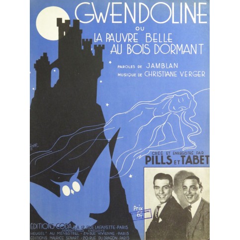 VERGER Christiane Gwendoline Chant Piano 1935