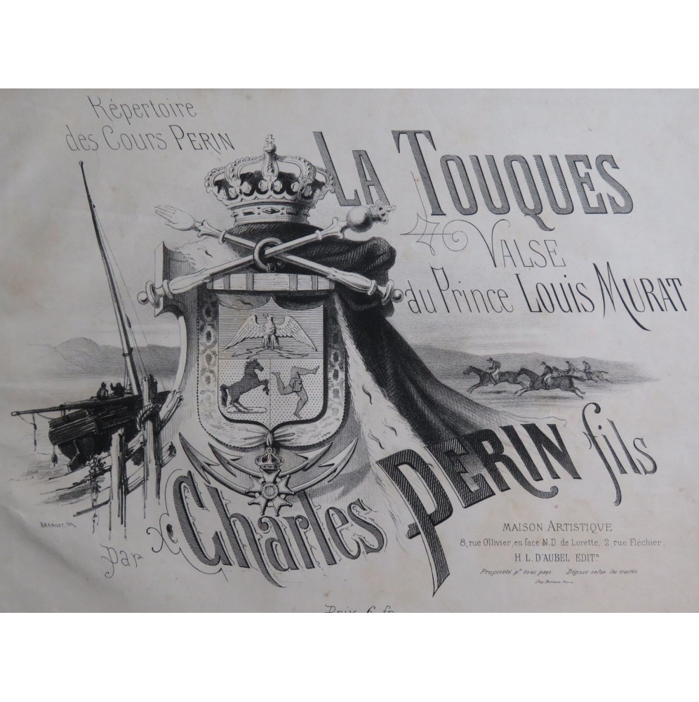 PERIN Charles fils La Touques Piano XIXe siècle