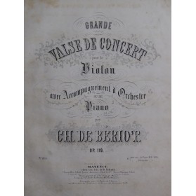 DE BÉRIOT Charles Grande...