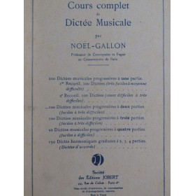 NOËL-GALLON Cours Complet...
