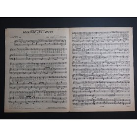 VALDY Géo TERRIER A. Derrière les volets Chant Piano 1924