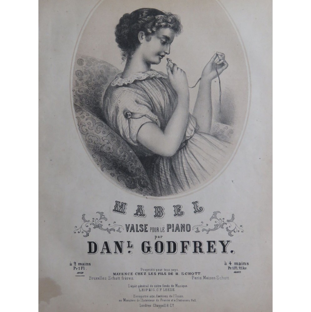GODFREY Daniel Mabel Piano ca1866