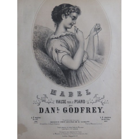 GODFREY Daniel Mabel Piano ca1866