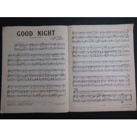 WOOD Léo BIBO Irving CONRAD Con Good Night Chant Piano 1930