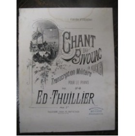 THUILLIER Edmond Chant du Bivouac Piano