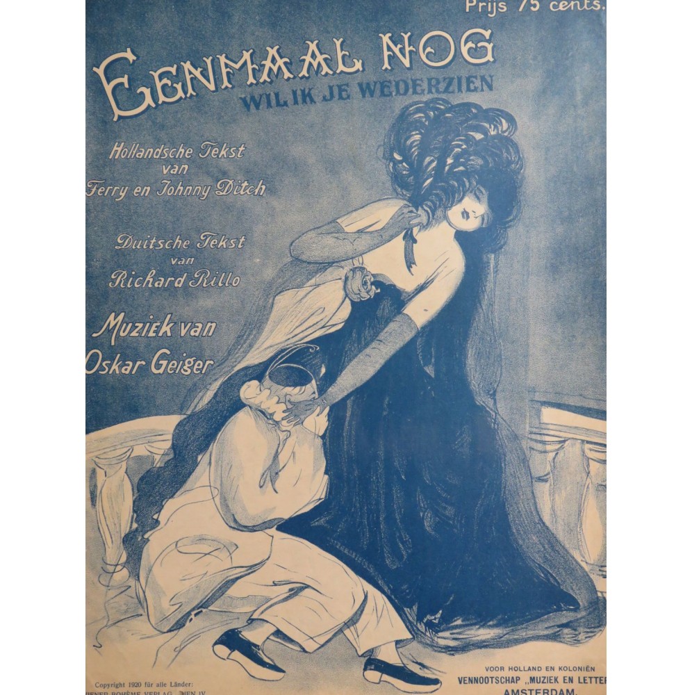 GEIGER Oskar Eenmaal Nog... Chant Piano 1920