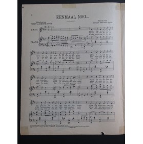 GEIGER Oskar Eenmaal Nog... Chant Piano 1920