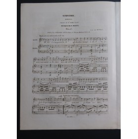 MASINI F. Sympathie Chant Piano ca1840