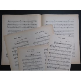 DE BALORRE Vicomte Ave Maria Chant Orgue ou Harmonium ca1900