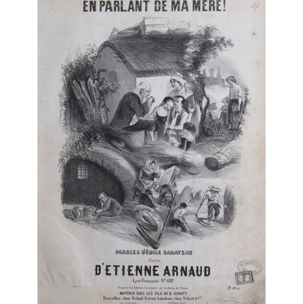 ARNAUD Étienne En parlant de ma mère Chant Piano ca1850