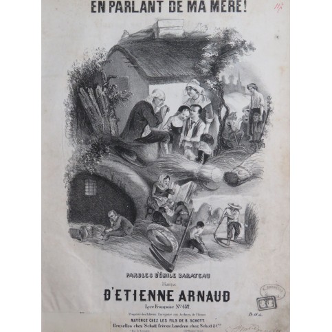 ARNAUD Étienne En parlant de ma mère Chant Piano ca1850