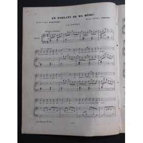 ARNAUD Étienne En parlant de ma mère Chant Piano ca1850