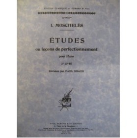 MOSCHELES Ignace Etudes Livre 2 Piano 1949