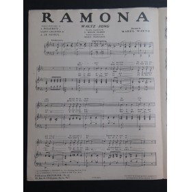 WAYNE Mabel Ramona Chant Piano 1928