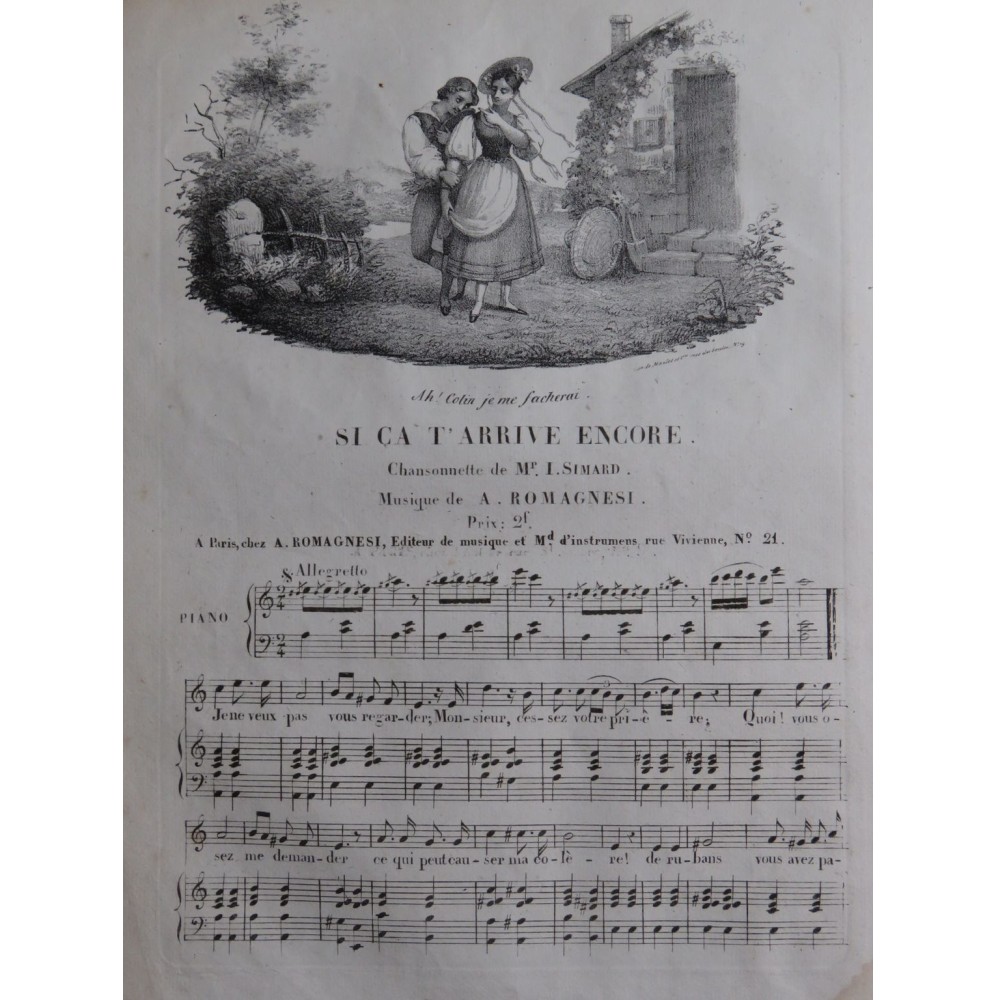 ROMAGNESI Antoine Si ça t'arrive encore Chant Piano ca1830