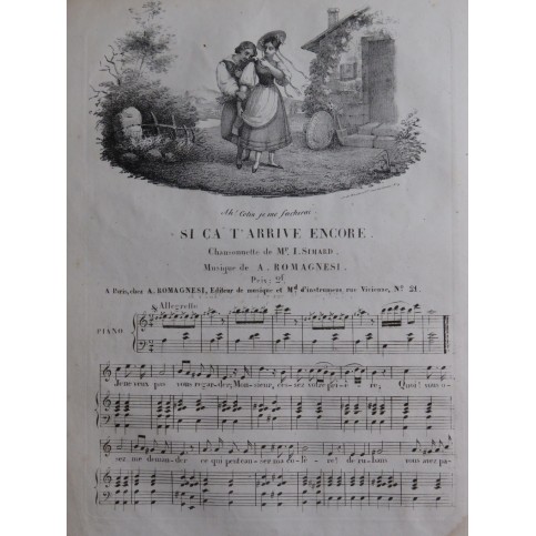 ROMAGNESI Antoine Si ça t'arrive encore Chant Piano ca1830