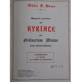 BRUN F. Organum Comitans ad...